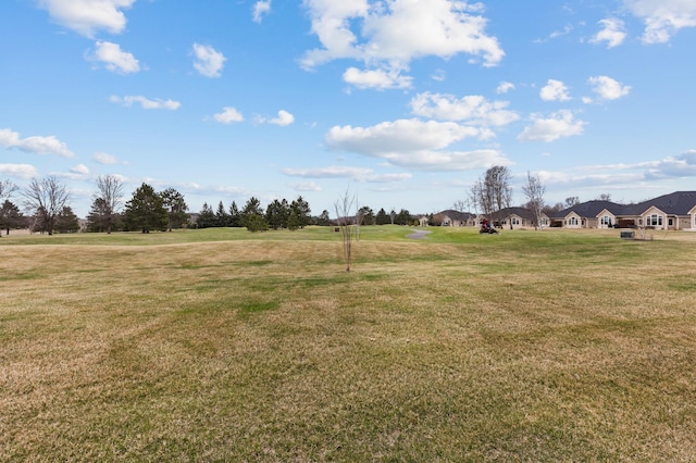 view of yard with a residential view