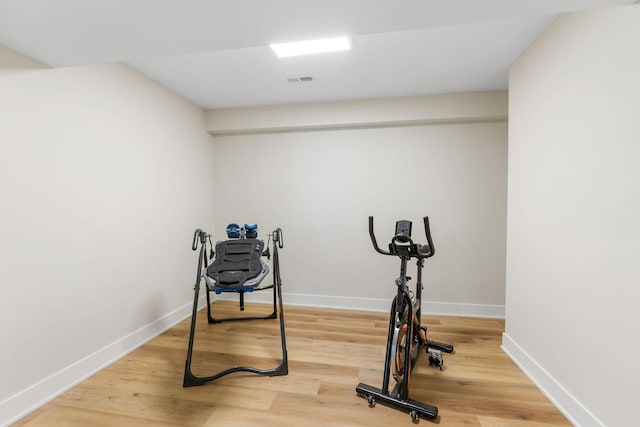 3124 Linden Cir NW, Prior Lake, MN 55372 - workout area with baseboards and wood finished floors
