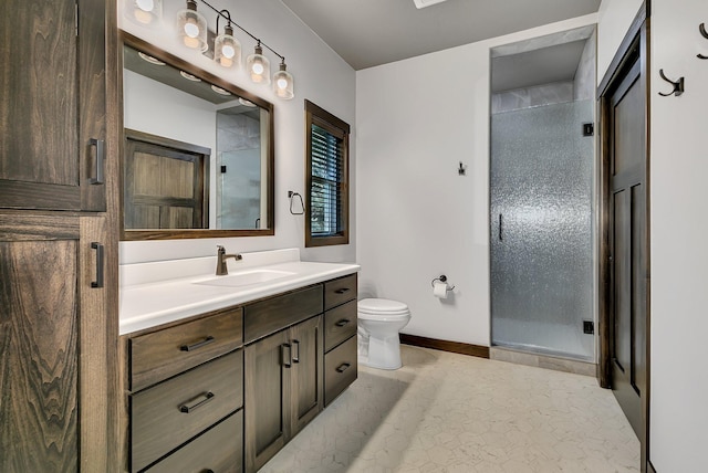 215 Butler St, Litchfield, MN 55355 - full bathroom featuring vanity and a stall shower