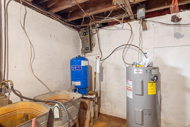 37301 Little Sweden Rd, Nashwauk Twp, MN 55769 - utility room with electric panel and water heater
