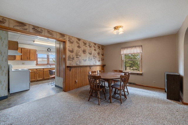 37301 Little Sweden Rd, Nashwauk Twp, MN 55769 - dining room with light carpet and baseboards