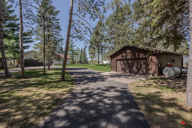 view of asphalt driveway