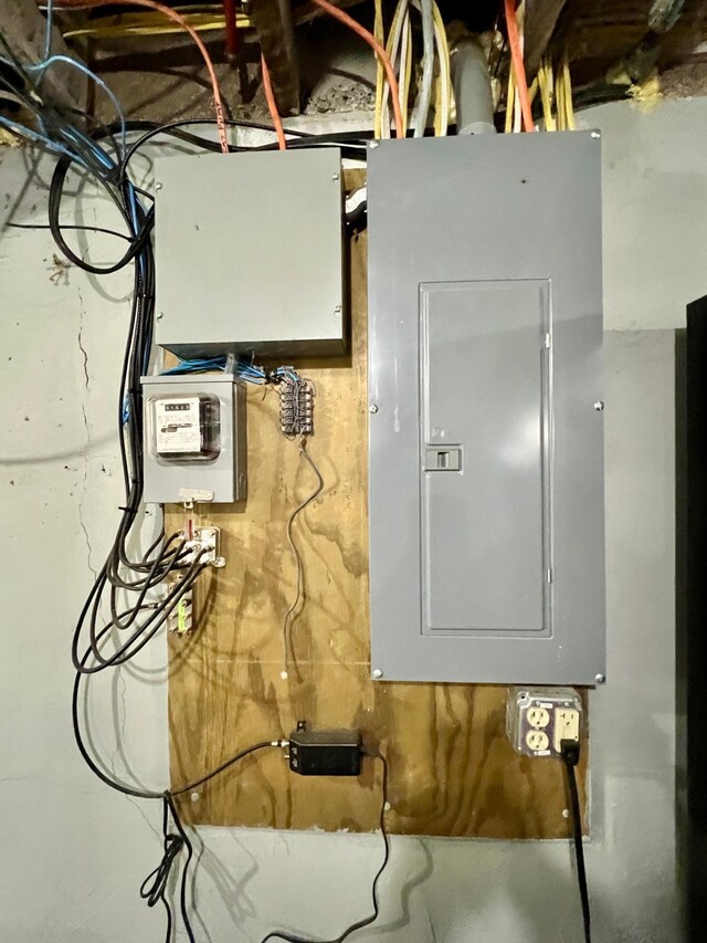 utility room featuring electric panel