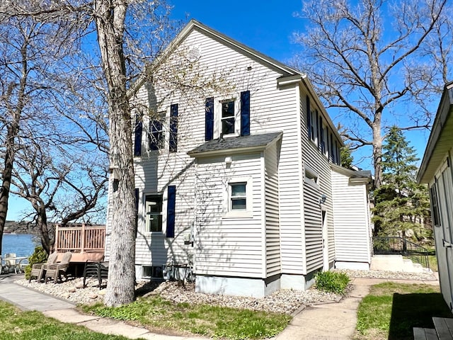 exterior space with a deck