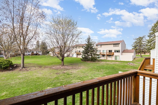 view of yard featuring a residential view