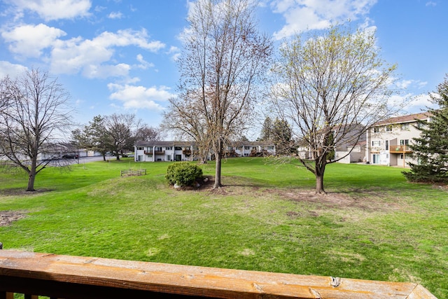 view of yard with a residential view