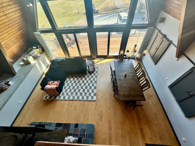 63521 County Road 2, Warroad, MN 56763 - living area featuring plenty of natural light and wood finished floors