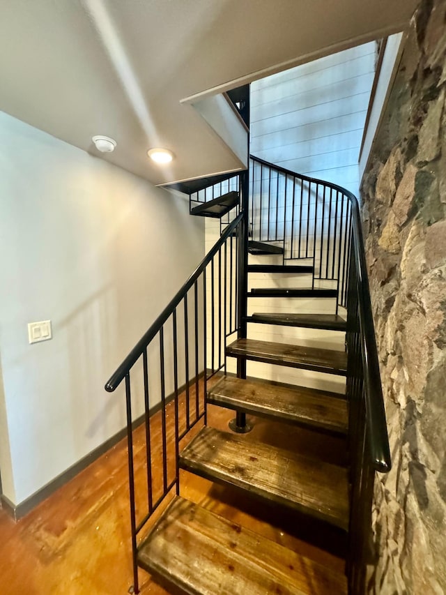 63521 County Road 2, Warroad, MN 56763 - stairs featuring baseboards