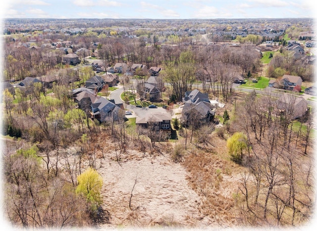 bird's eye view featuring a residential view