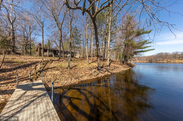 27042 Round Lake Rd, Bay Lake Twp, MN 56444 - dock area with a water view