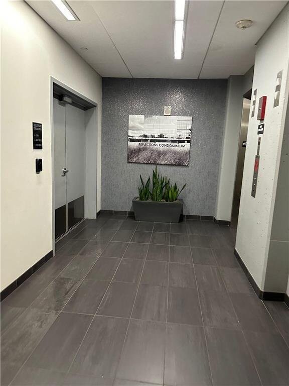 hallway with baseboards