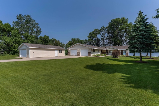 22694 Coney Island Dr, Clitherall, MN 56524 - ranch-style home with a garage and a front yard