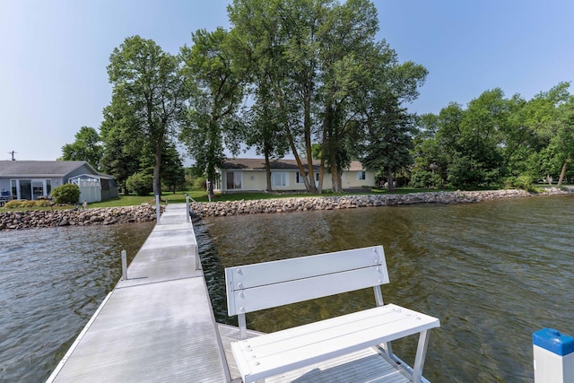 22694 Coney Island Dr, Clitherall, MN 56524 - dock area featuring a water view