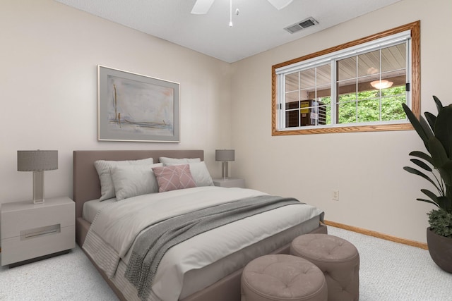 5676 Donegal Dr, Shoreview, MN 55126 - carpeted bedroom featuring baseboards and ceiling fan