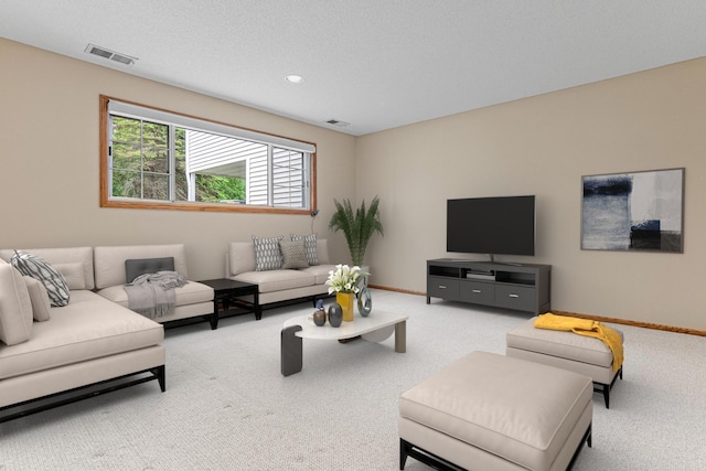 5676 Donegal Dr, Shoreview, MN 55126 - carpeted living area featuring baseboards and recessed lighting