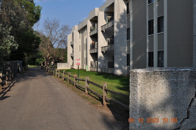 view of road