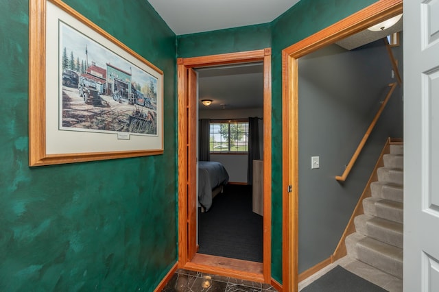 822 Emerson Ave N, Montrose, MN 55363 - hall featuring baseboards and stairs