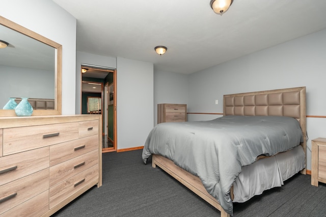 822 Emerson Ave N, Montrose, MN 55363 - bedroom featuring dark carpet and baseboards