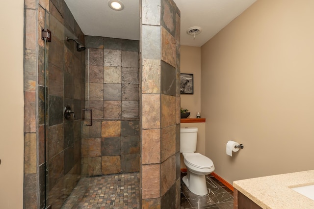 822 Emerson Ave N, Montrose, MN 55363 - full bathroom with vanity, toilet, and a shower stall