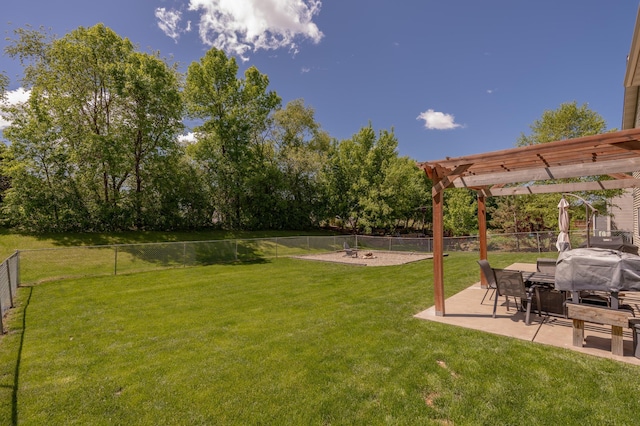 822 Emerson Ave N, Montrose, MN 55363 - view of yard featuring a pergola and a patio area