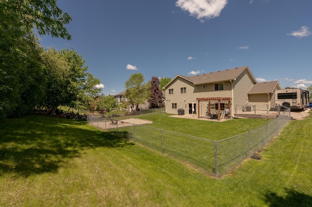 822 Emerson Ave N, Montrose, MN 55363 - rear view of property with a pergola