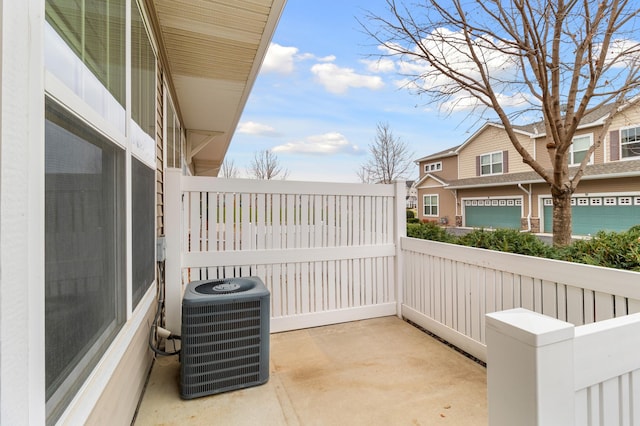 view of patio / terrace with cooling unit