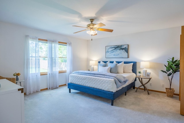 344 Barker St, Hastings, MN 55033 - bedroom with light colored carpet and ceiling fan