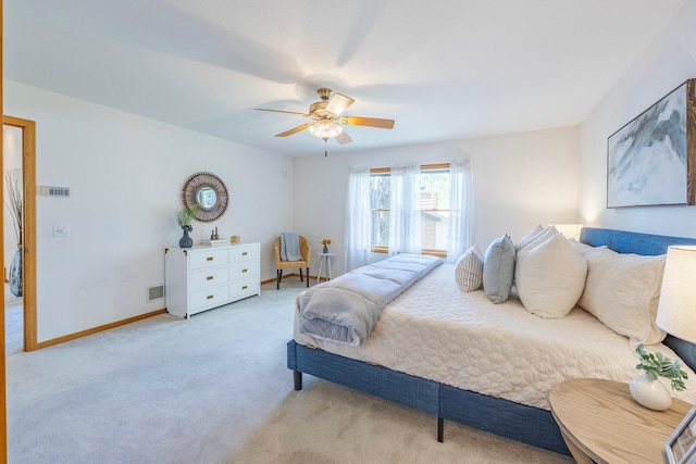 344 Barker St, Hastings, MN 55033 - carpeted bedroom with baseboards and a ceiling fan