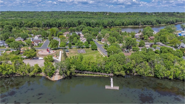 344 Barker St, Hastings, MN 55033 - aerial overview of property's location with a forest and a nearby body of water