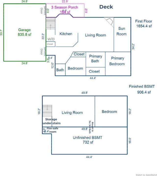 344 Barker St, Hastings, MN 55033 - view of floor plan / room layout