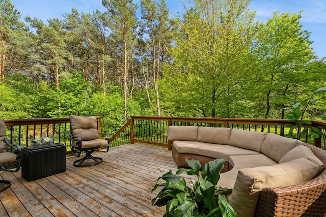 2686 56th Ave, Princeton, MN 55371 - deck featuring outdoor lounge area