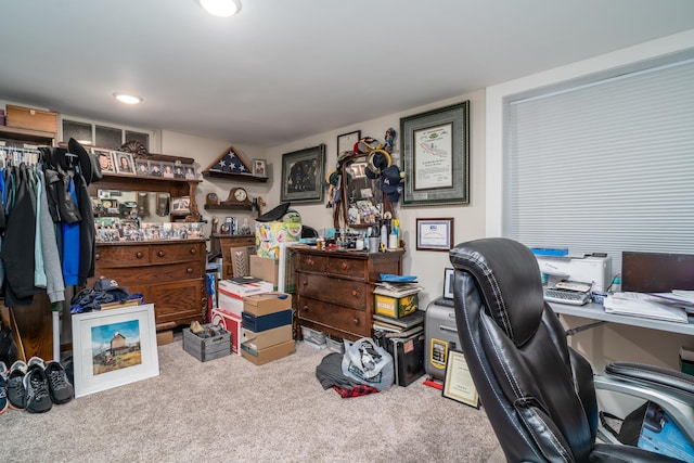 118 Golf Ter, Crookston, MN 56716 - carpeted office space featuring recessed lighting