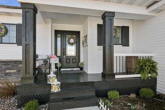 23892 187th St NW, Big Lake, MN 55309 - doorway to property with a porch