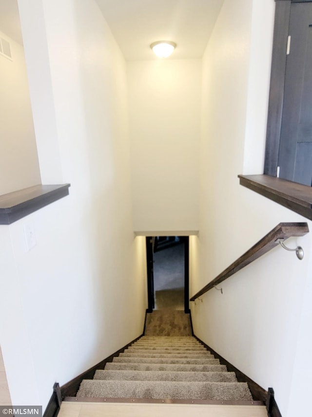 view of stairway
