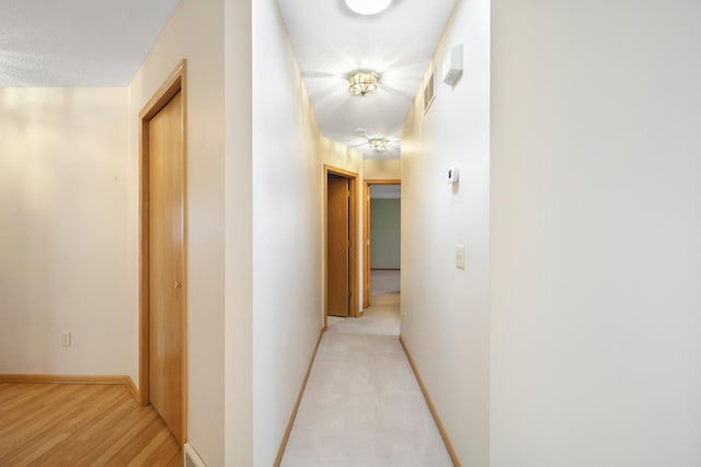 hall with baseboards