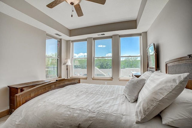 650 Main St N Unit 308, Stillwater, MN 55082 - bedroom featuring a ceiling fan and baseboards