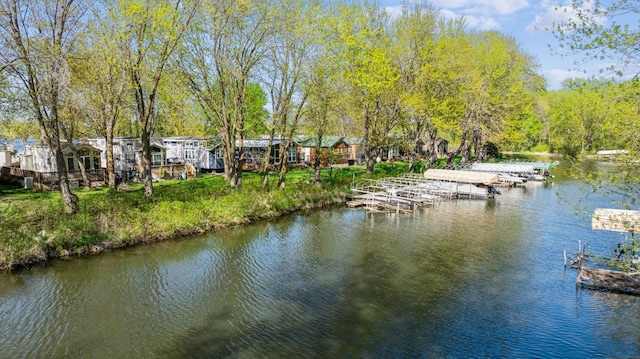 18096 Browns Lake Rd Unit 2, Eden Lake Twp, MN 56368 - water view with a boat dock