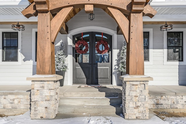 2451 180th Ln NE, Ham Lake, MN 55304 - entrance to property featuring french doors