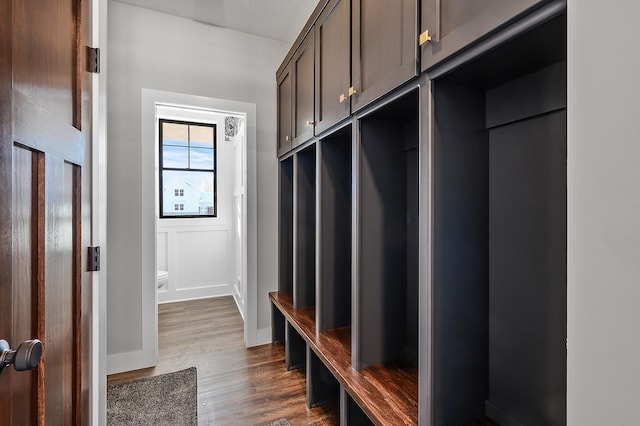 2451 180th Ln NE, Ham Lake, MN 55304 - mudroom with baseboards and dark wood-type flooring