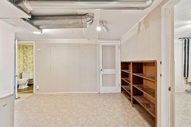 empty room featuring light floors