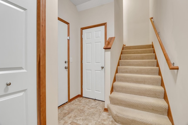 foyer featuring stairway