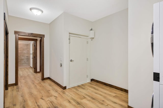 12891 Xylite St NE, Blaine, MN 55449 - hall with light wood-type flooring and baseboards