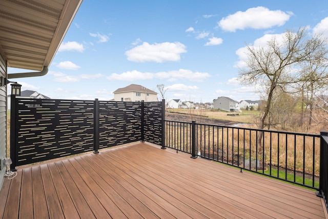 12891 Xylite St NE, Blaine, MN 55449 - wooden deck with a residential view