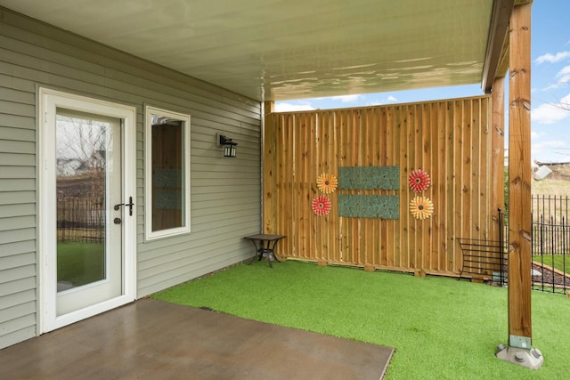 12891 Xylite St NE, Blaine, MN 55449 - view of patio featuring fence