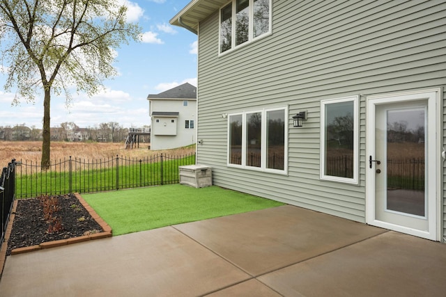 12891 Xylite St NE, Blaine, MN 55449 - view of patio featuring fence