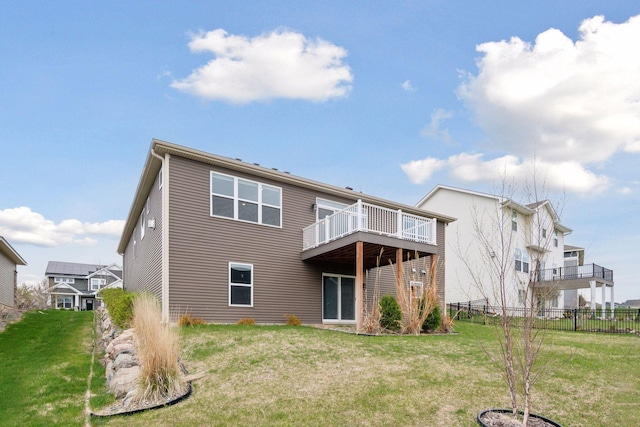 5743 Meridian Way NE, Prior Lake, MN 55372 - rear view of house with a wooden deck