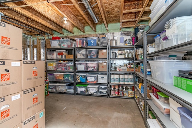 view of storage