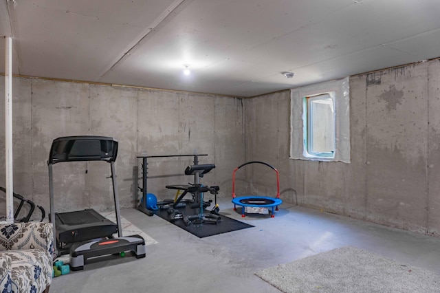 view of workout room