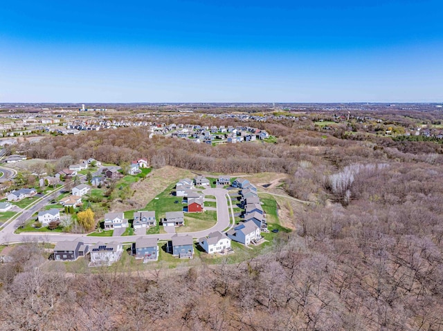 bird's eye view featuring a residential view