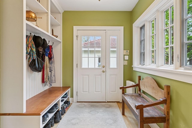 26 Mississippi River Blvd N, Saint Paul, MN 55104 - mudroom featuring wood finished floors and baseboards